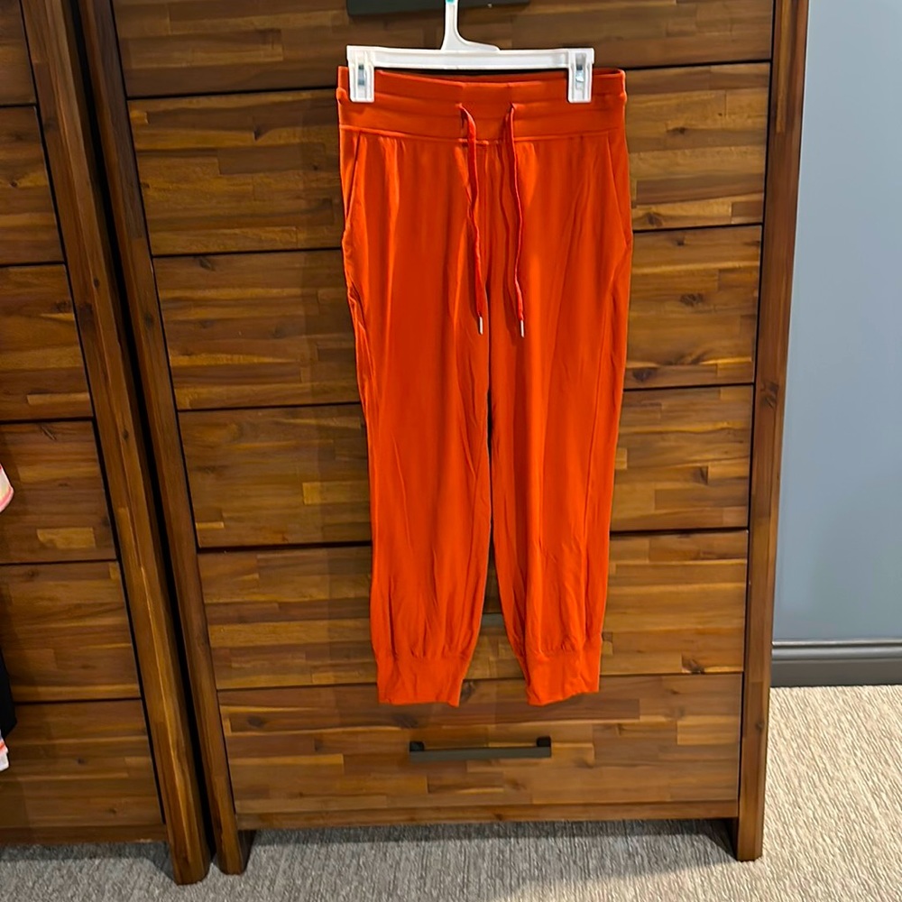 Lulu burnt orange jogger
